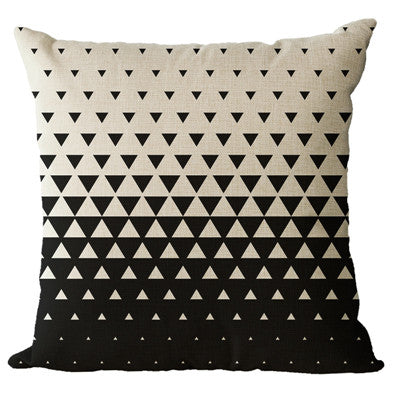 Monochrome Geometric Pillow Cases