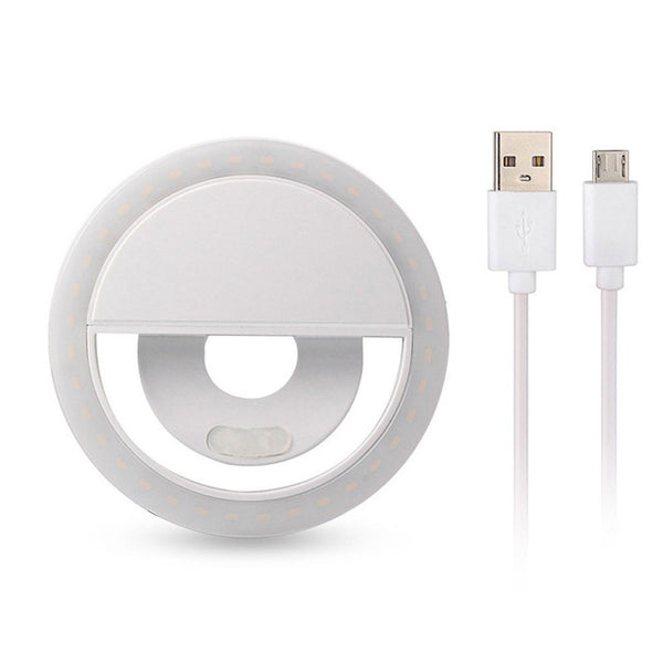 Rechargeable Clip On Selfie Ring LED Light