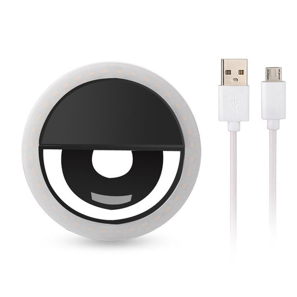 Rechargeable Clip On Selfie Ring LED Light