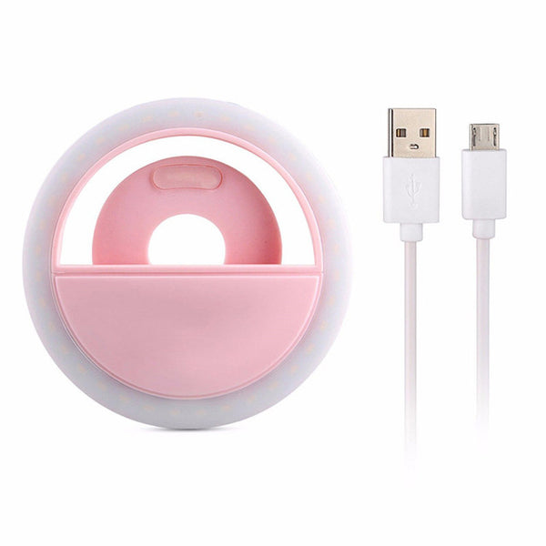 Rechargeable Clip On Selfie Ring LED Light