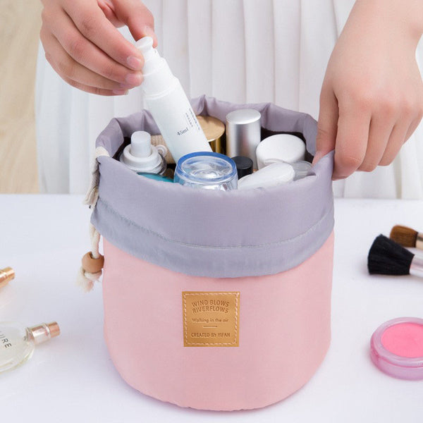 Waterproof Barrel Travel Cosmetics Bag