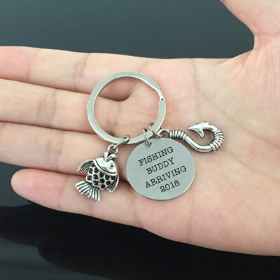 Fishing Buddy Arriving Keychain