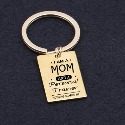 Personal Trainer Mom Keychain