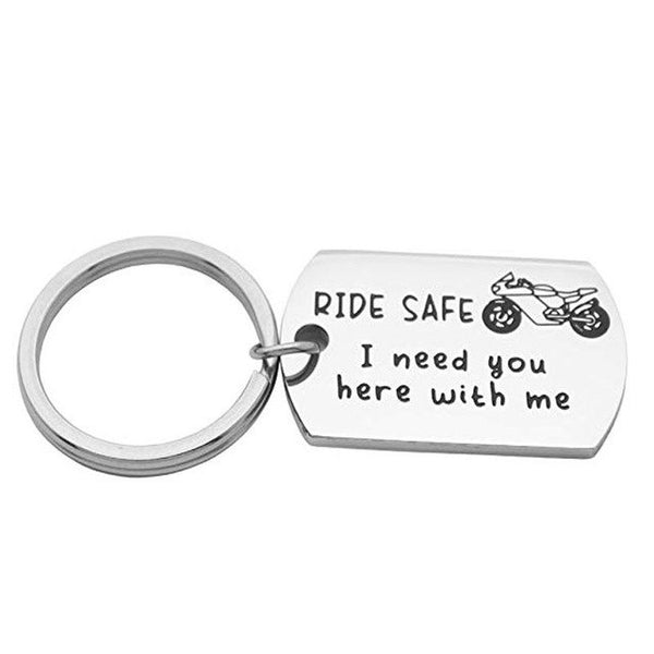 Ride Safe Motorcyclist Keychain