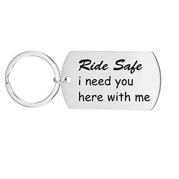 Ride Safe Motorcyclist Keychain