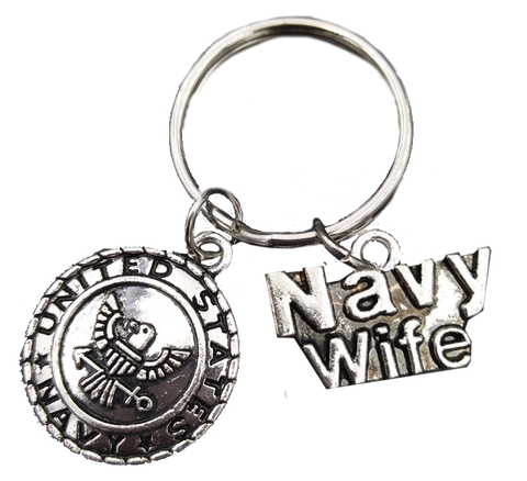 Navy Wife Keychain