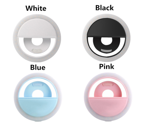 Rechargeable Clip On Selfie Ring LED Light