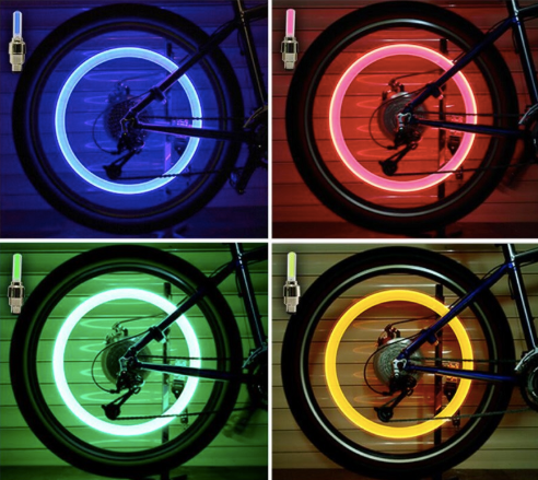 1, 2 or 4 pcs Bicycle Spoke Light
