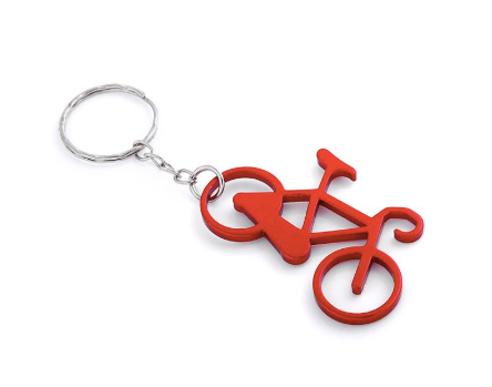 10 pcs Multicolour Bicycle Keychain