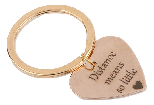 Distance Means So Little Keychain