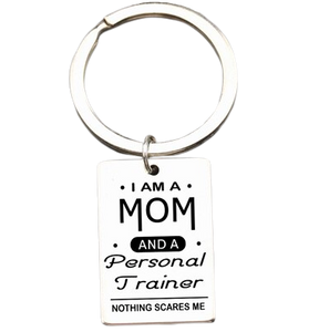 Personal Trainer Mom Keychain