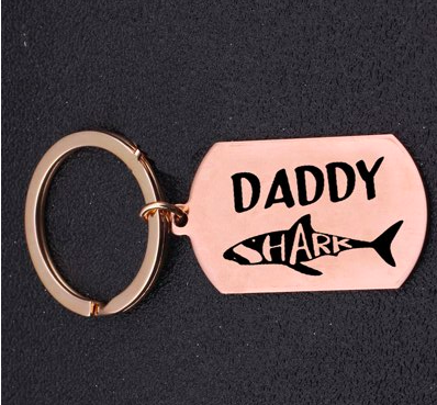 Daddy Shark Keychain