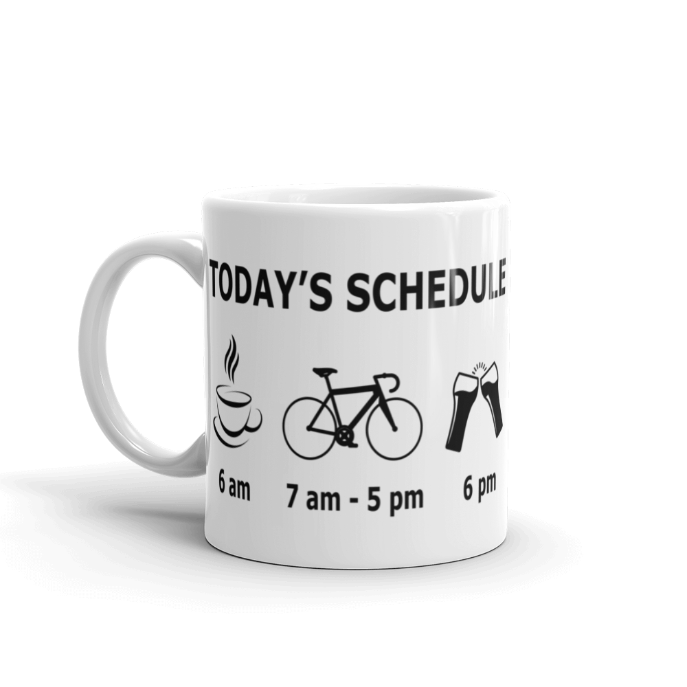Cyclist's Daily Schedule Mug