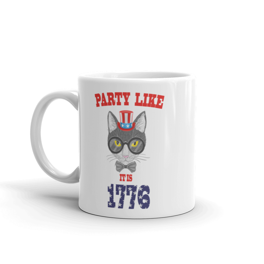 Party Cat With Hat Mug