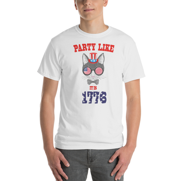 Party Cat With Hat & Sunnies Men's Tee