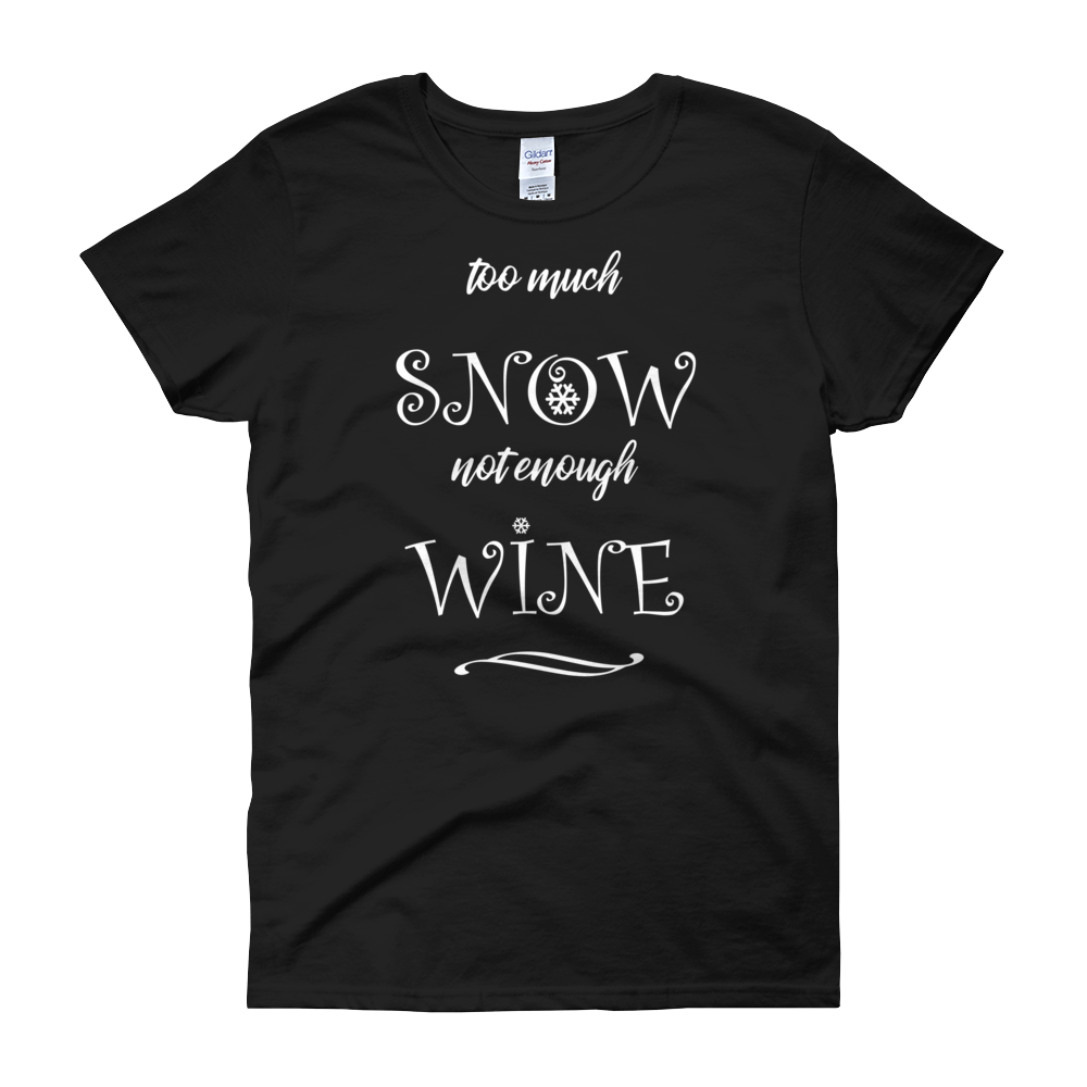Snow & Wine Christmas Womens Tee