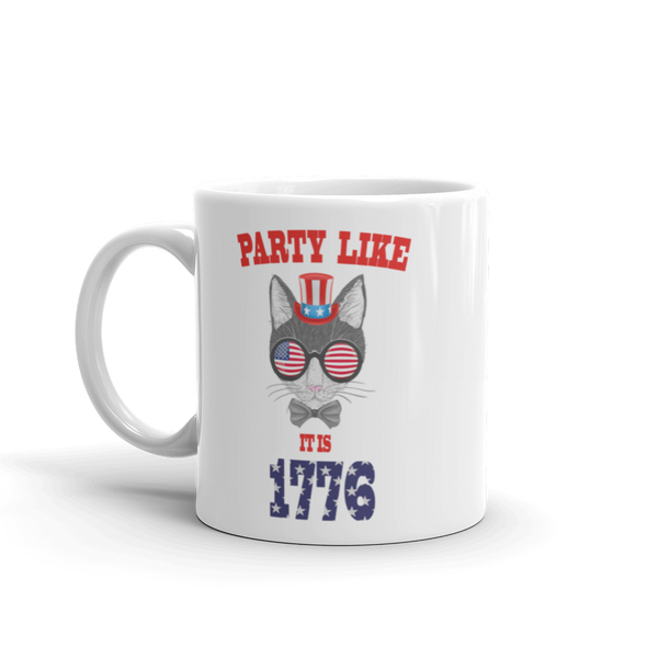 Party Cat With Hat & Sunnies Mug