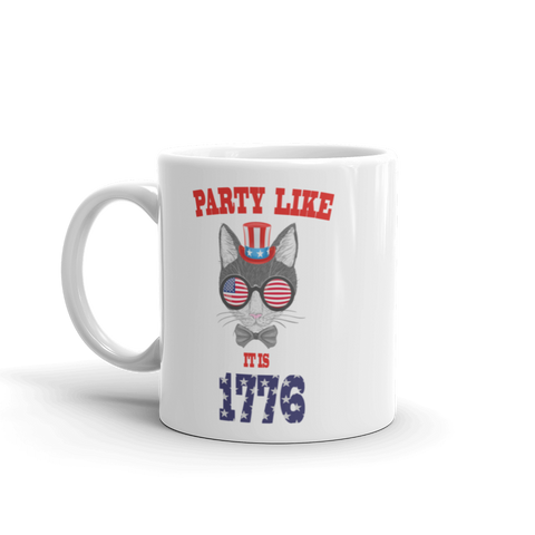 Party Cat With Hat & Sunnies Mug