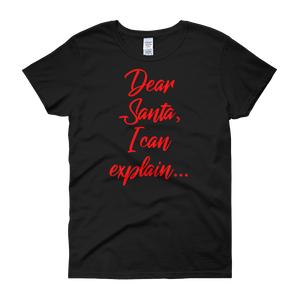 Dear Santa Christmas Womens Tee