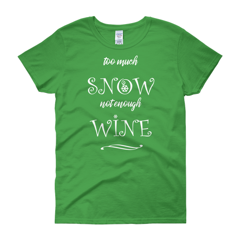 Snow & Wine Christmas Womens Tee