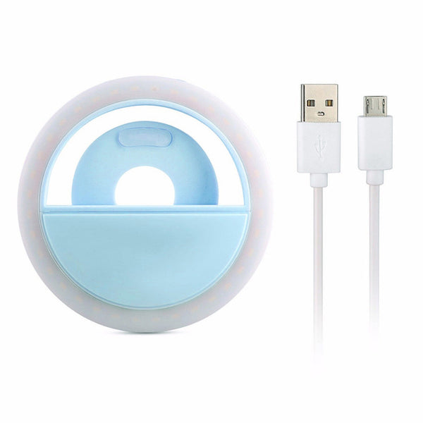 Rechargeable Clip On Selfie Ring LED Light
