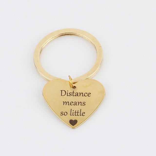 Distance Means So Little Keychain